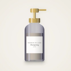Shampooing réparation intense à l'huile de camélia – Herbier de Lune, flacon-pompe 500 ml