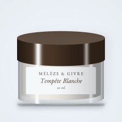 Crème mains Tempête Blanche au squalane – Mélèze & Givre, pot 30 ml