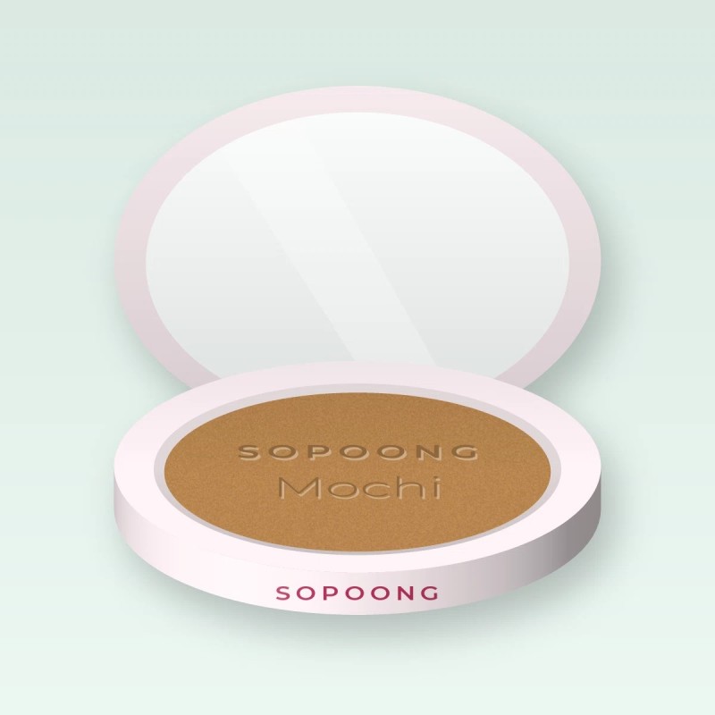 Enlumineur Mochi effet flouté – Sopoong, boîtier 7 g, teinte Bronze doré
