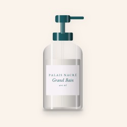 Nettoyant visage tout-en-un Grand Bain – Palais Nacré, flacon-pompe 400 ml