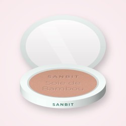 Terre de soleil effet seconde peau Soie de Bambou – Sanbit, boîtier 15 g, teinte 02 Sable rosé