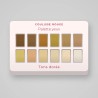 Palette yeux sans effet poudreux à l'huile de raisin – Coulisse Rouge, 12 × 1 g, teinte Tons dorés