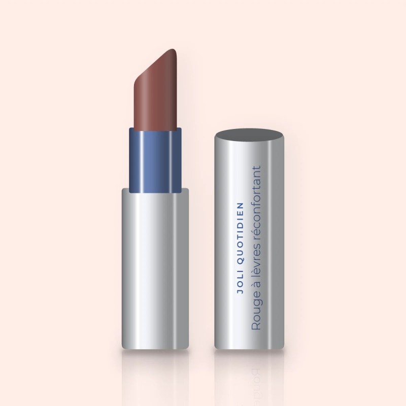Rouge à lèvres réconfortant à l'huile de noisette – Joli Quotidien, étui 3,8 g, teinte 32 Brun rosé