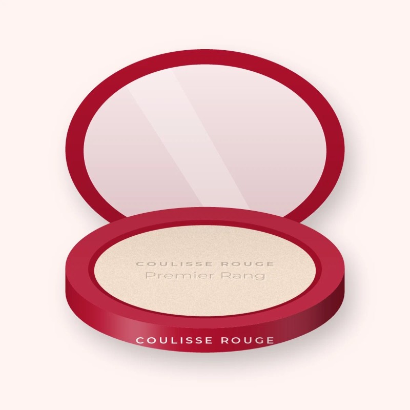 Poudre embellissante Premier Rang – Coulisse Rouge, boîtier 9 g, teinte 02 Porcelaine