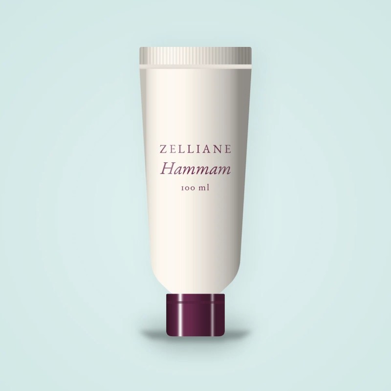 Masque visage anti-fatigue Hammam – Zelliane, tube 100 ml