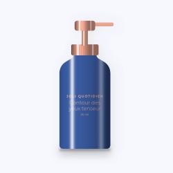 Contour des yeux tenseur au complexe peptidique – Joli Quotidien, flacon-pompe 20 ml