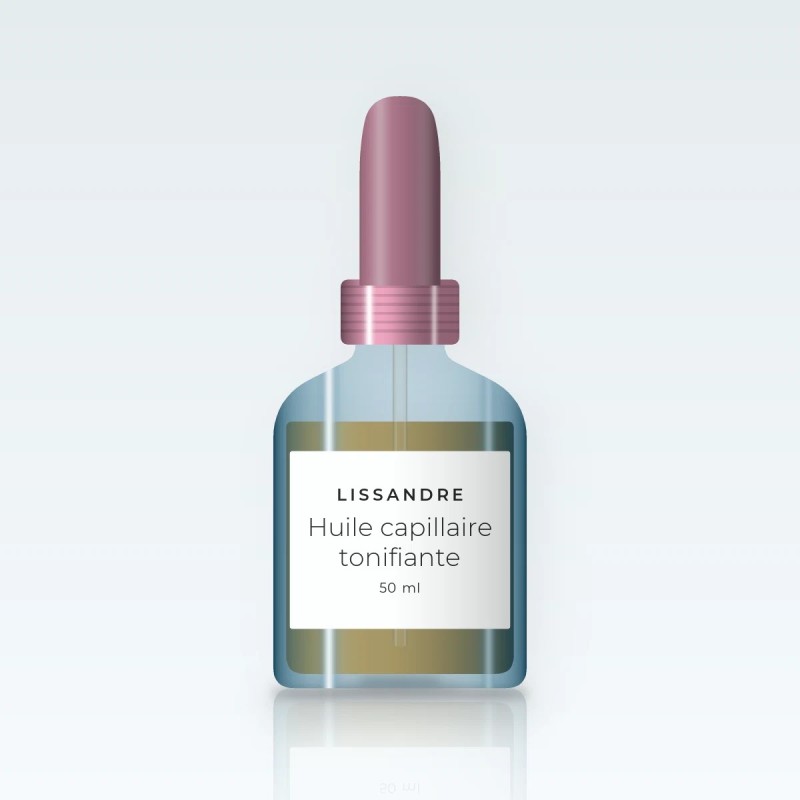 Huile capillaire tonifiante au pracaxi – Lissandre, flacon compte-gouttes 50 ml