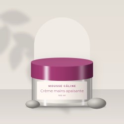 Crème mains et pieds apaisante au squalane – Mousse Câline, photo d'ambiance