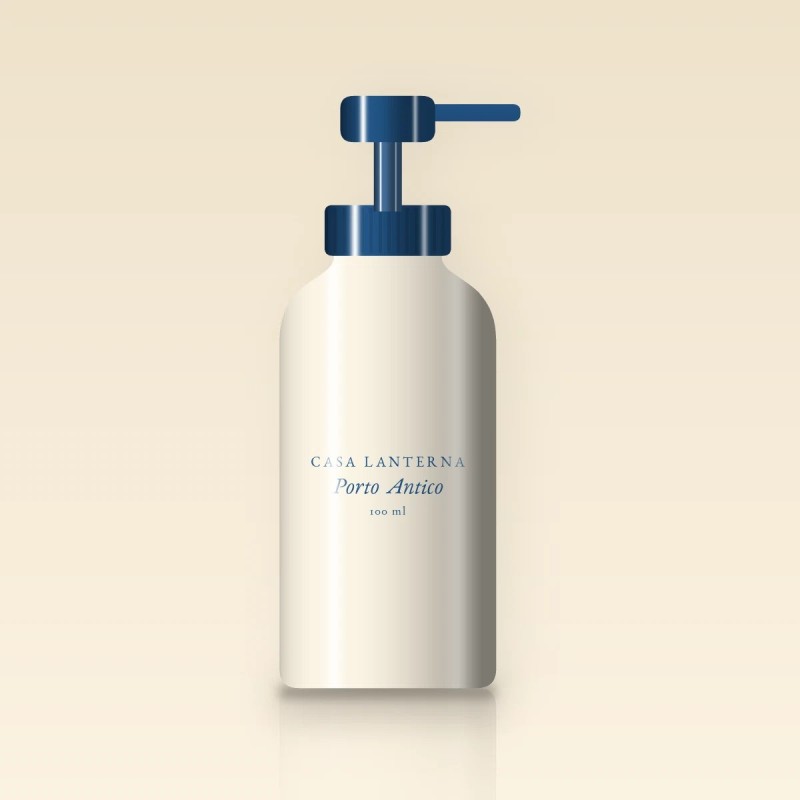 Gel douche Porto Antico à l'huile d'argan – Casa Lanterna, flacon-pompe 100 ml