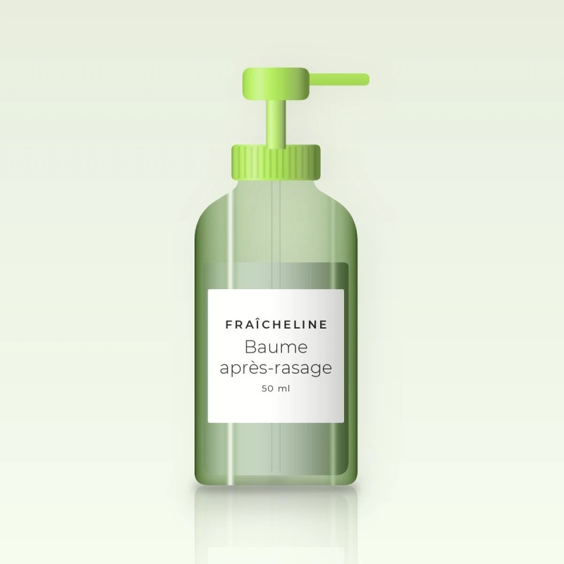 Baume après-rasage extra-doux au beurre de karité – Fraîcheline, flacon-pompe 50 ml