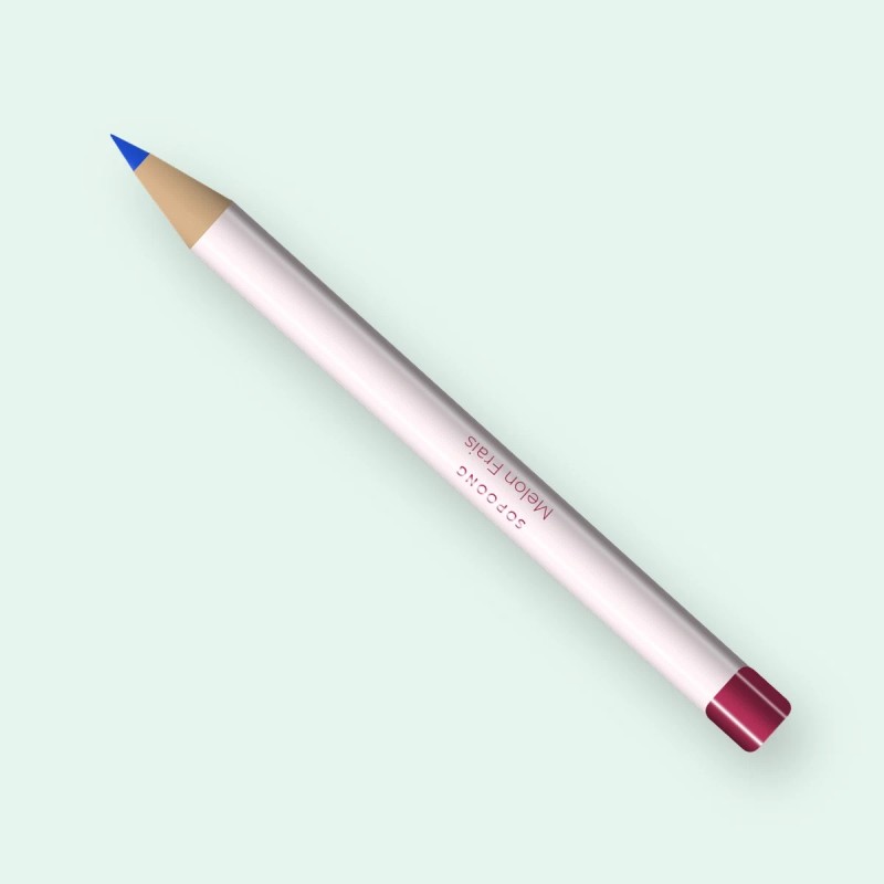 Eyeliner Melon Frais à l'amande douce – Sopoong, crayon 0,3 g, teinte Bleu électrique